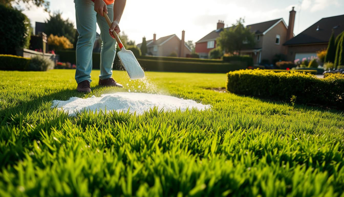 Jak sypać wapno na trawnik