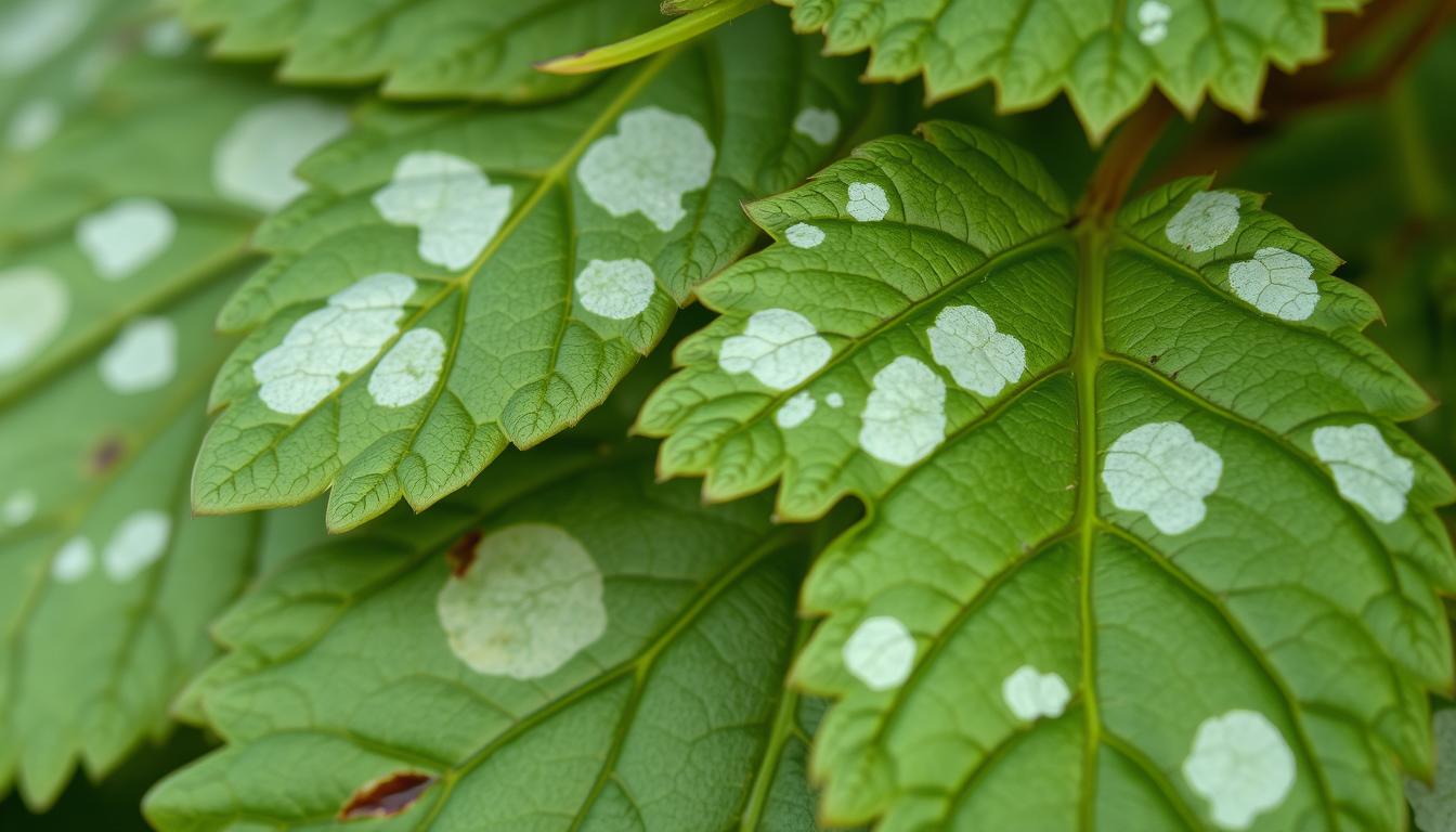 Biała plamistość liści maliny